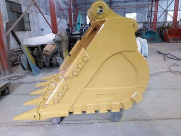 Huitongの頑丈な掘削機のバケツは補強された構造と設計され、耐久力のある材料から成っている。