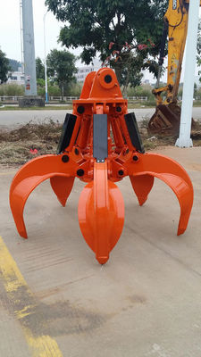 最先端の掘削機の油圧装置および高力鋼鉄構造によって、オレンジの皮のグラブは持続するために造られる。