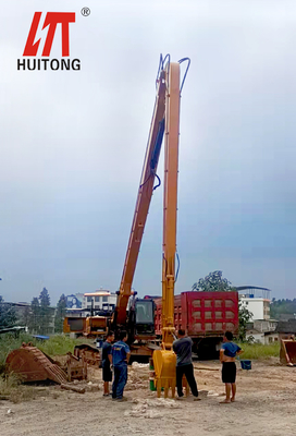 Kobelco SK200の16メートルの長い範囲の掘削機は前部活気づく