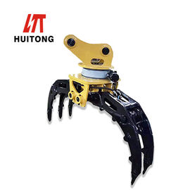 質  7-70 Ton Excavator Rotating Grapple , Rotating Wood Grab High Durability 工場