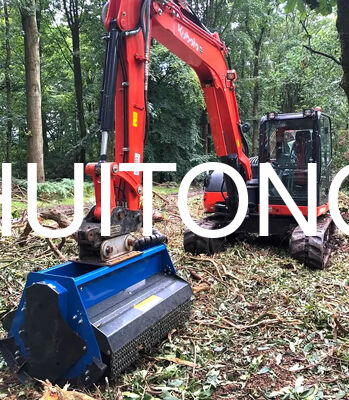 PC200/CAT320用のExcavator フレーム刈り機 1.8m 標準刈り/粗い切削条件/柔らかい土壌/複雑な地形/果樹園およびブドウ園の床管理