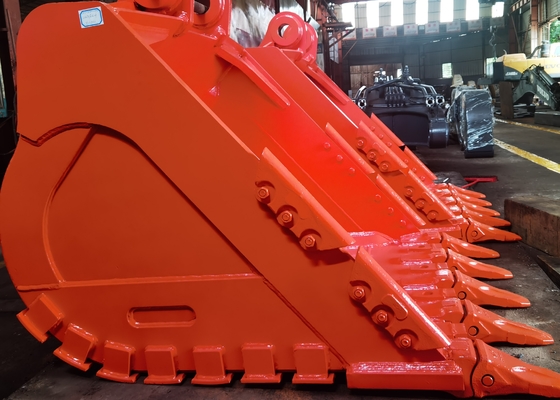 Customer Required Excavator Rock Bucket with Thicker Plate and Wearable Parts