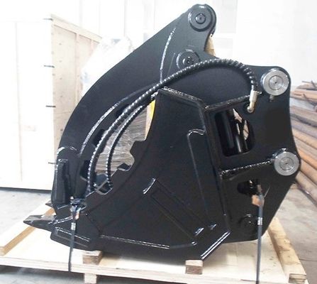 12トン掘削機用100％OEM Huitong掘削機サムバケット、森林伐採/道路建設現場での多機能