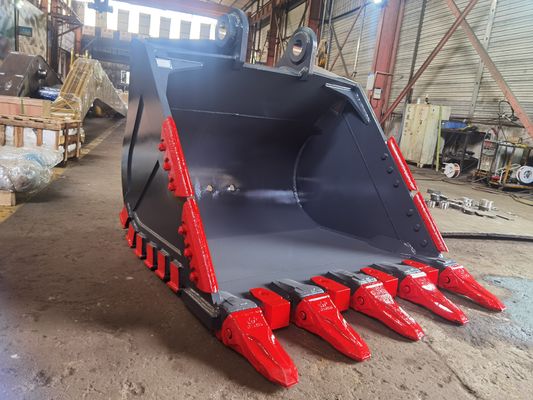10トンの掘削機,鉱山/採石場/両層装甲のためのフイトンロックバケツ,交換可能なシゼル歯 CE証明書,OEM利用可能