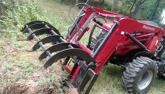 Huitong 掘削機用レーキアタッチメント、土地の開墾用、3トンミニ掘削機、根掴み