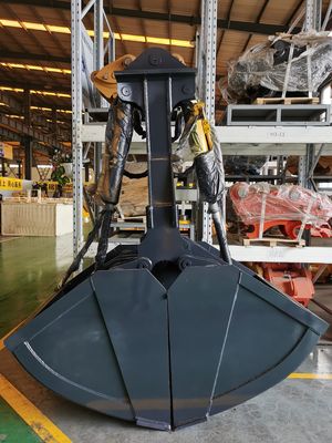 掘削機をカスタマイズする 水力用クラムシェルバケット 0.8m3 11-16T 掘削機 PC120 CAT312 川の掘削 清掃 土移転作業