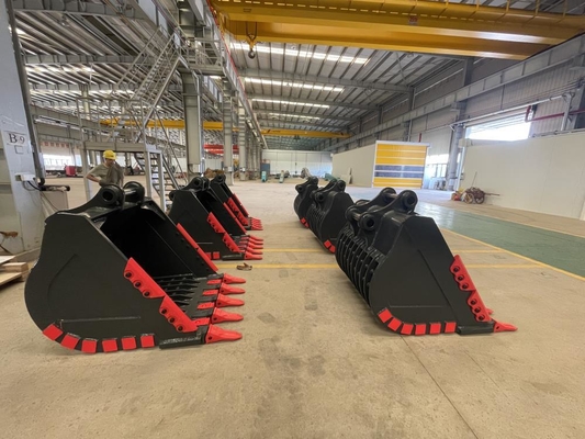 回通油圧ショベル用岩バケット、リバーシブルチップ付き、25トン採掘バケット、採石場/解体用、OEM対応
