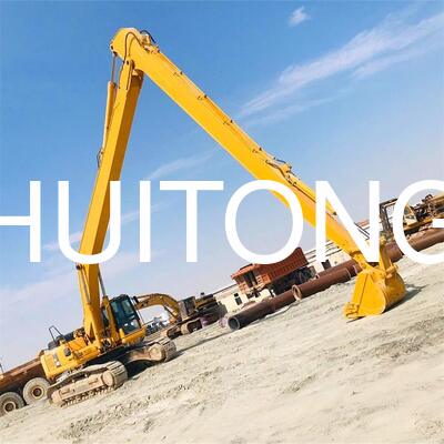 24M重用長距離ブーム・アンド・アーム・ドレージング 45-50Tの掘削機用拡張腕 PC450 PC500 CAT345 349GC ZX450 ZX490 SK450 SK490 DX450 DX490 R455 HX480 EC480 EC500 SY465 XE490 川ドレージング