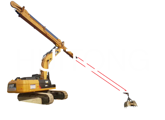 PC400/CAT340用 24m 三段伸縮ブーム 高層ビル解体/垂直解体作業用