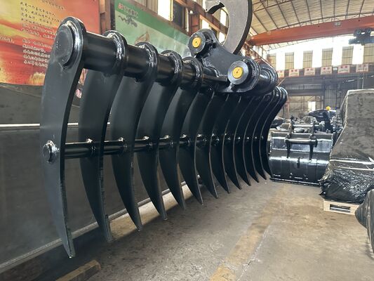 Customized Excavator Rake for 30 Ton Excavator SY300 XE305 CLG930 ZX300 EC330 DX300 for Vegetation Cleaning Earthmoving Projects