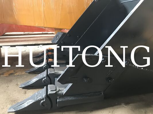PC400/CAT340用ヘビーデューティロックバケット 1.8cbm 硬岩掘削/破砕岩処理/解体工事用