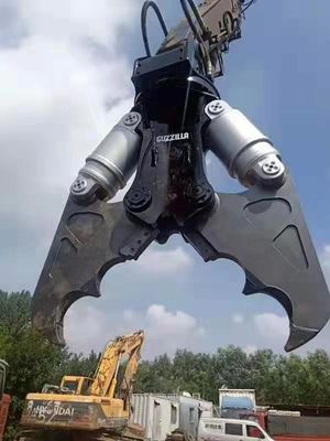 黄色いNM400 掘削機 水力石粉砕機