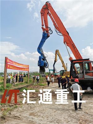 水力振動式ハンマー掘削機 15-45 トンの掘削機のためのビブロ・パイルドライバーハンマー