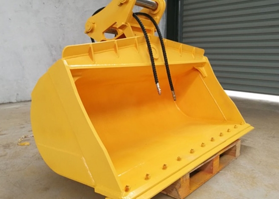 HARDOX 450 傾きバケツ 22 トン CAT322 掘削機 オーダーメイド 0.8M3 大容量掘削バケツ