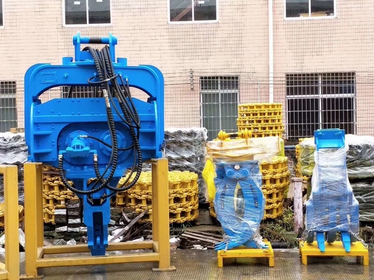水力振動式ハンマー掘削機 15-45 トンの掘削機のためのビブロ・パイルドライバーハンマー
