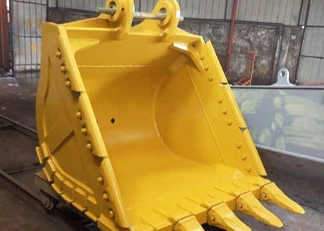 重荷 Q355 掘削機 堅固歯の岩桶 700-1000kg 黄色/黒色