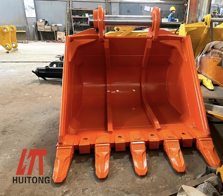 HUITONG カスタマイズされた掘削機 HD バケツ 重荷 バケツ 掘削機 CAT320 EX120 のための強化されたロック バケツ
