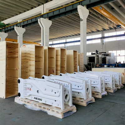 Q355B 材料掘削機 200-1500 kg 容量を持つ水力ハンマーと受け入れられるOEM