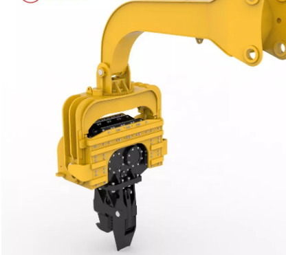 35トンの掘削機 振動式パイルハンマー 2.5M バイスアーム ISO 認証建築付属品
