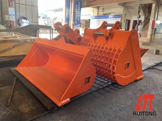 黄色 800-1500mm 容量 エグババター用の傾斜バケツ