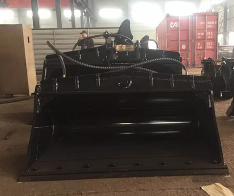 精密傾斜式掘削機バケツ 黄色容量 0.1-0.75 CBM