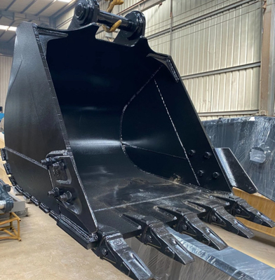 220kg〜1150kg 黒黄色 エグババター 容量と重量のある一般用途のバケツ
